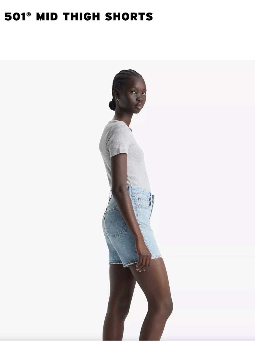 501° MID THIGH SHORTS, - Picture 4 of 10
